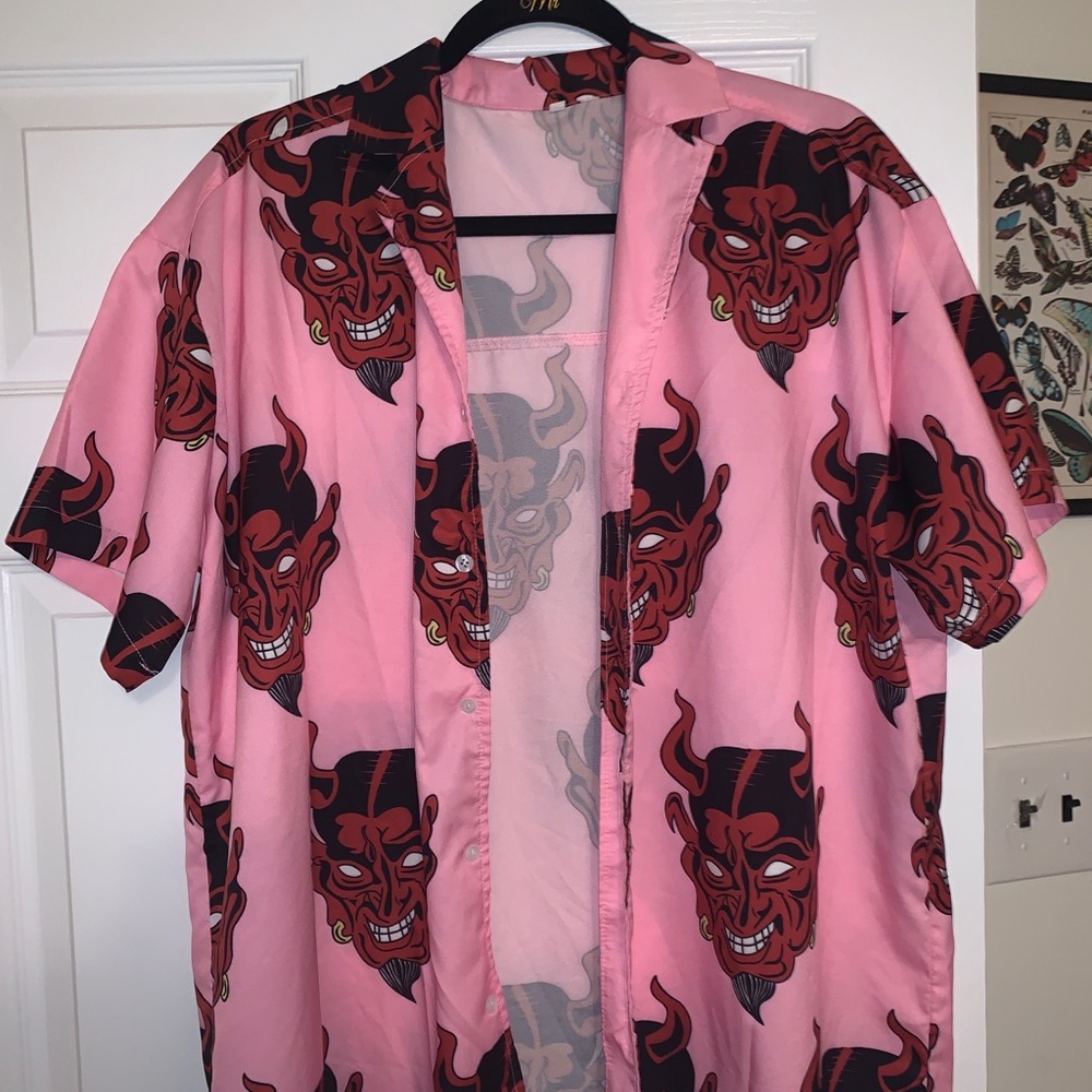 Pink Devil Button-down (size XL)